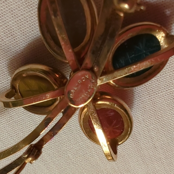 Vintage scarab beetle brooch bal-ron - Picture 3 of 4